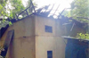 Tree rolls over house at Padubidri; 3 injured